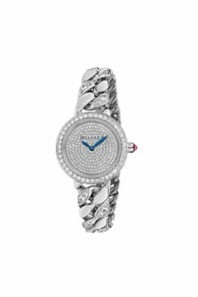 bvlgari bulgari catene watch 31mm white gold ref. 102309