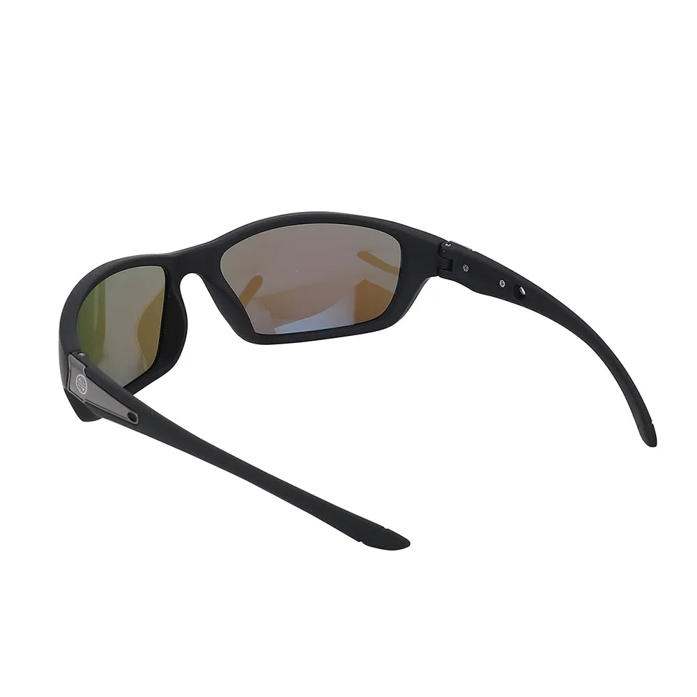 Carlton London Premium Black Toned Polarised And Uv Protected Lens Sports Sunglasses For Men