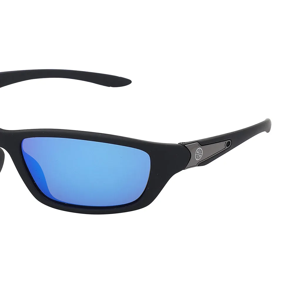 Carlton London Premium Black Toned Polarised And Uv Protected Lens Sports Sunglasses For Men
