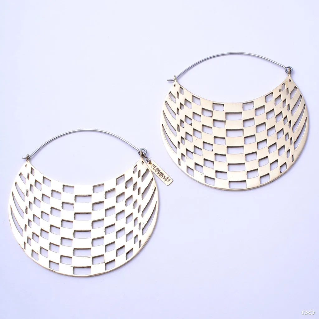 Checkers Hoop Earrings from Eleven44