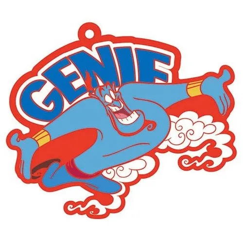 Disney Aladdin Genie Laser Cut Rubber Mascot Key Chain