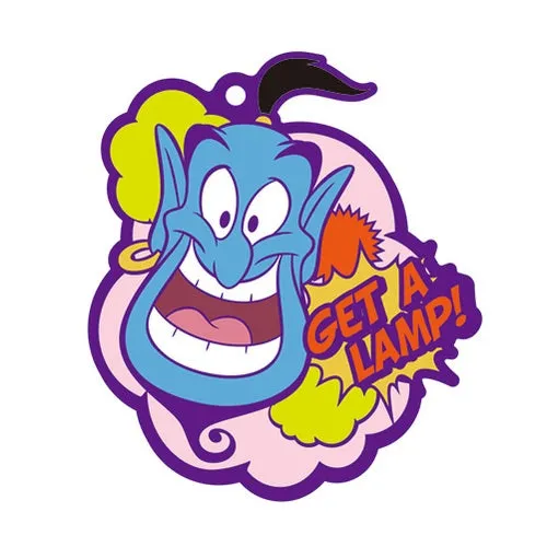 Disney Aladdin Genie Laser Cut Rubber Mascot Key Chain