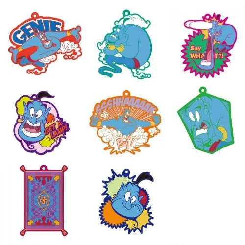 Disney Aladdin Genie Laser Cut Rubber Mascot Key Chain