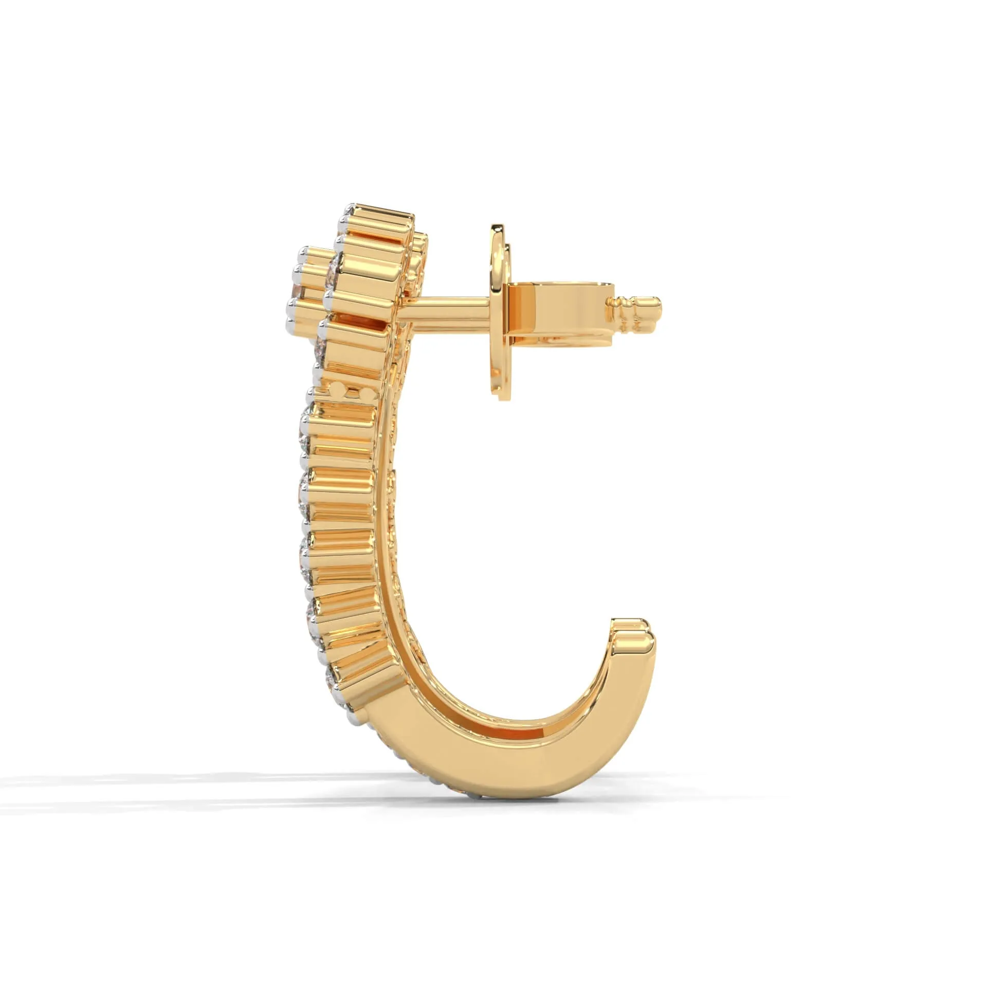 Ella Silver Hoop Earrings | 22KT Gold Vermeil