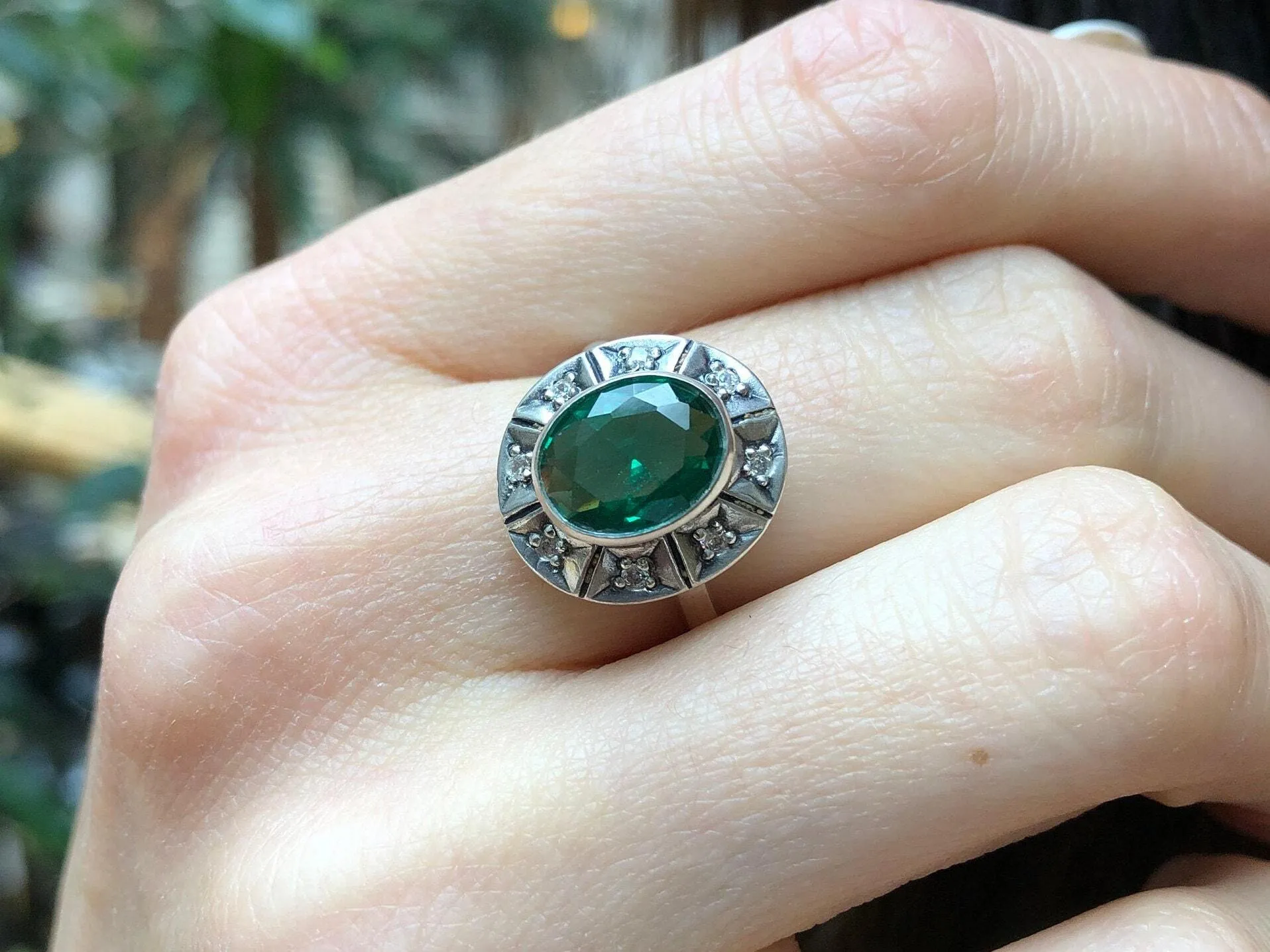 Genuine Topaz Ring - Vintage Topaz Ring - Blue Topaz Ring