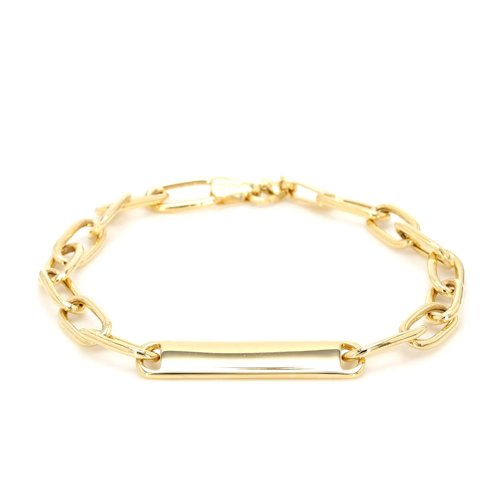 ID Bar on Paperclip Bracelet