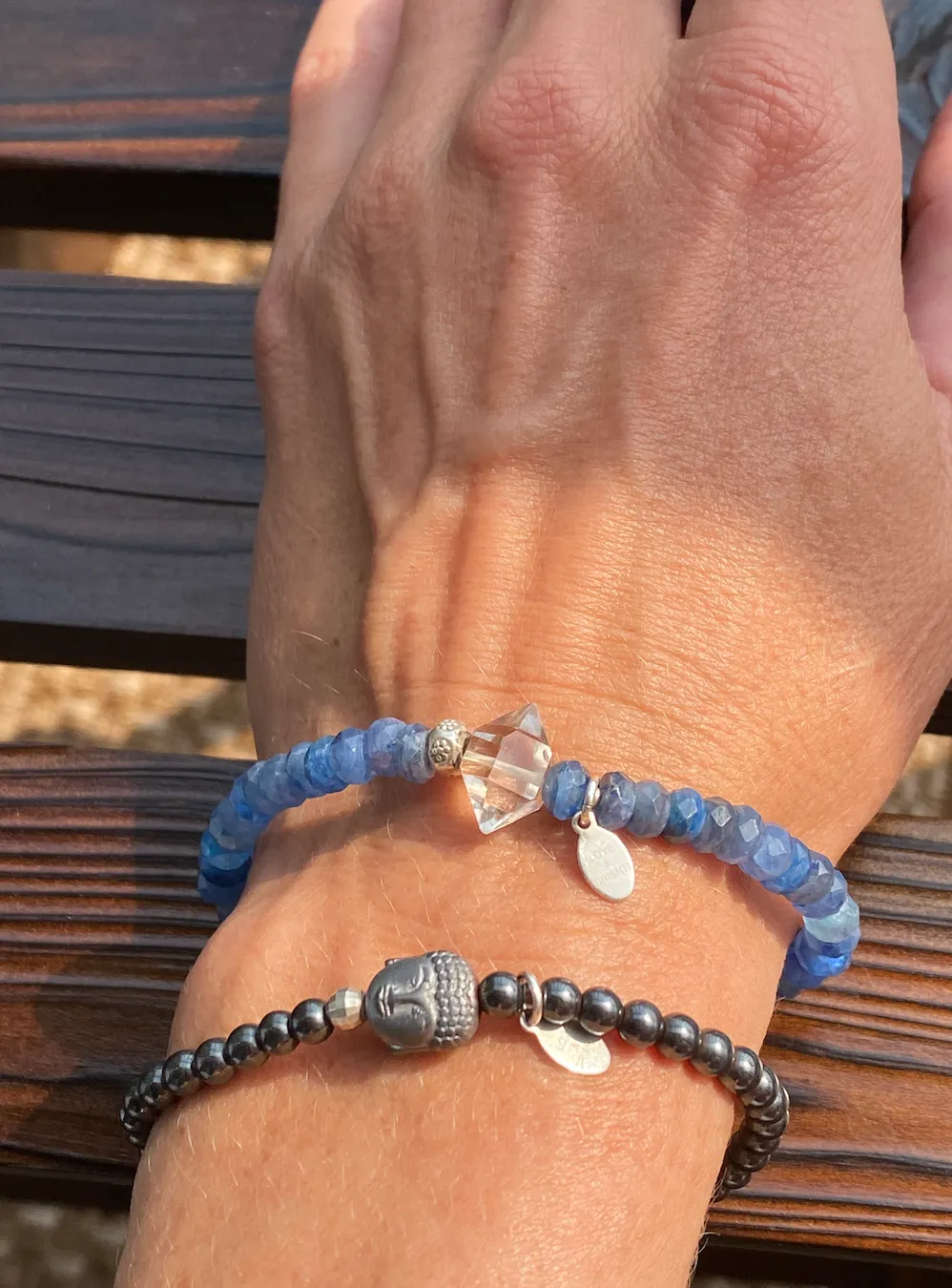 Kyanite & Clear Quartz Bracelet