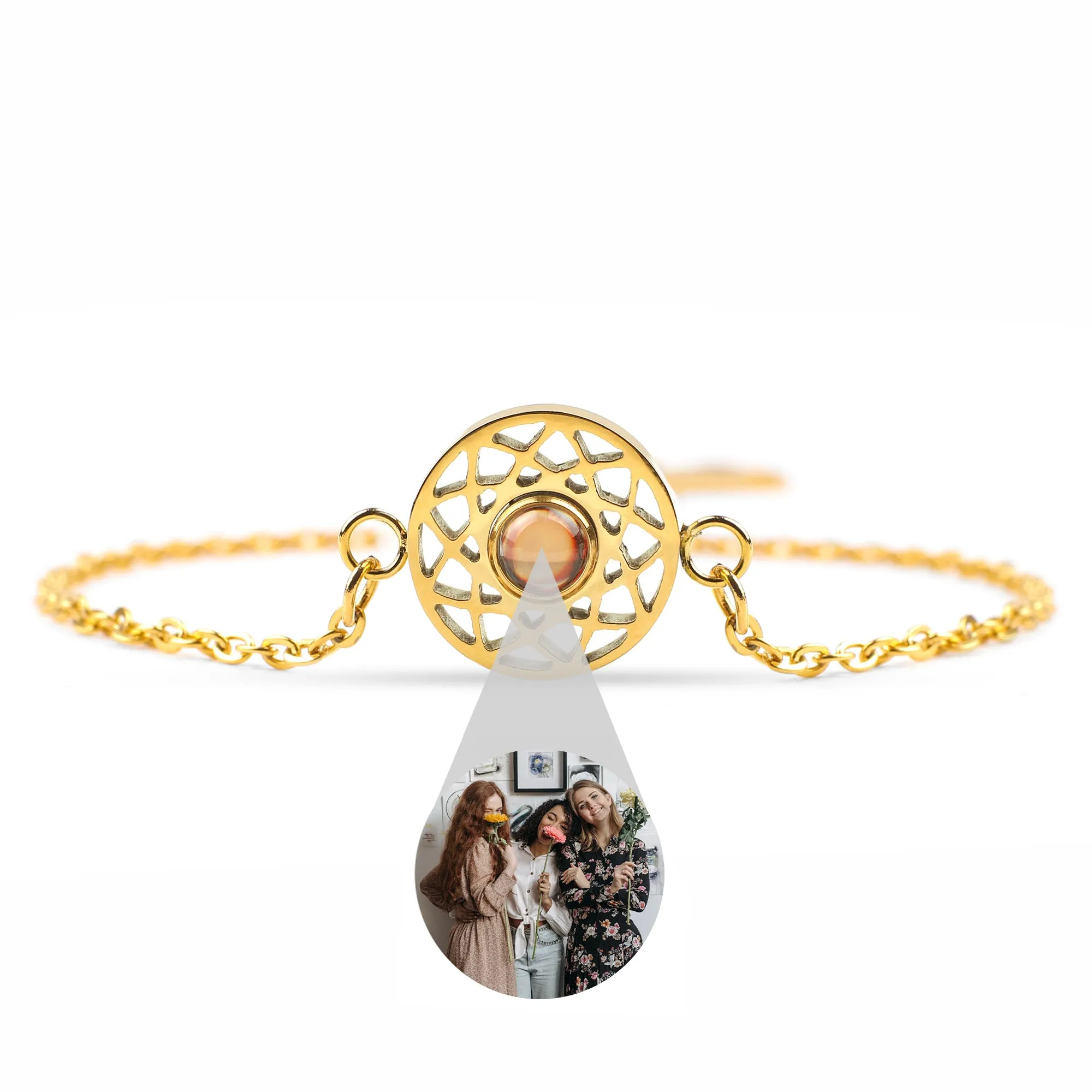 Mandala Photo Bracelet