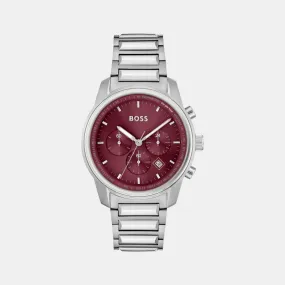 Men Red Stainless Steel Chronograph Watch 1514004