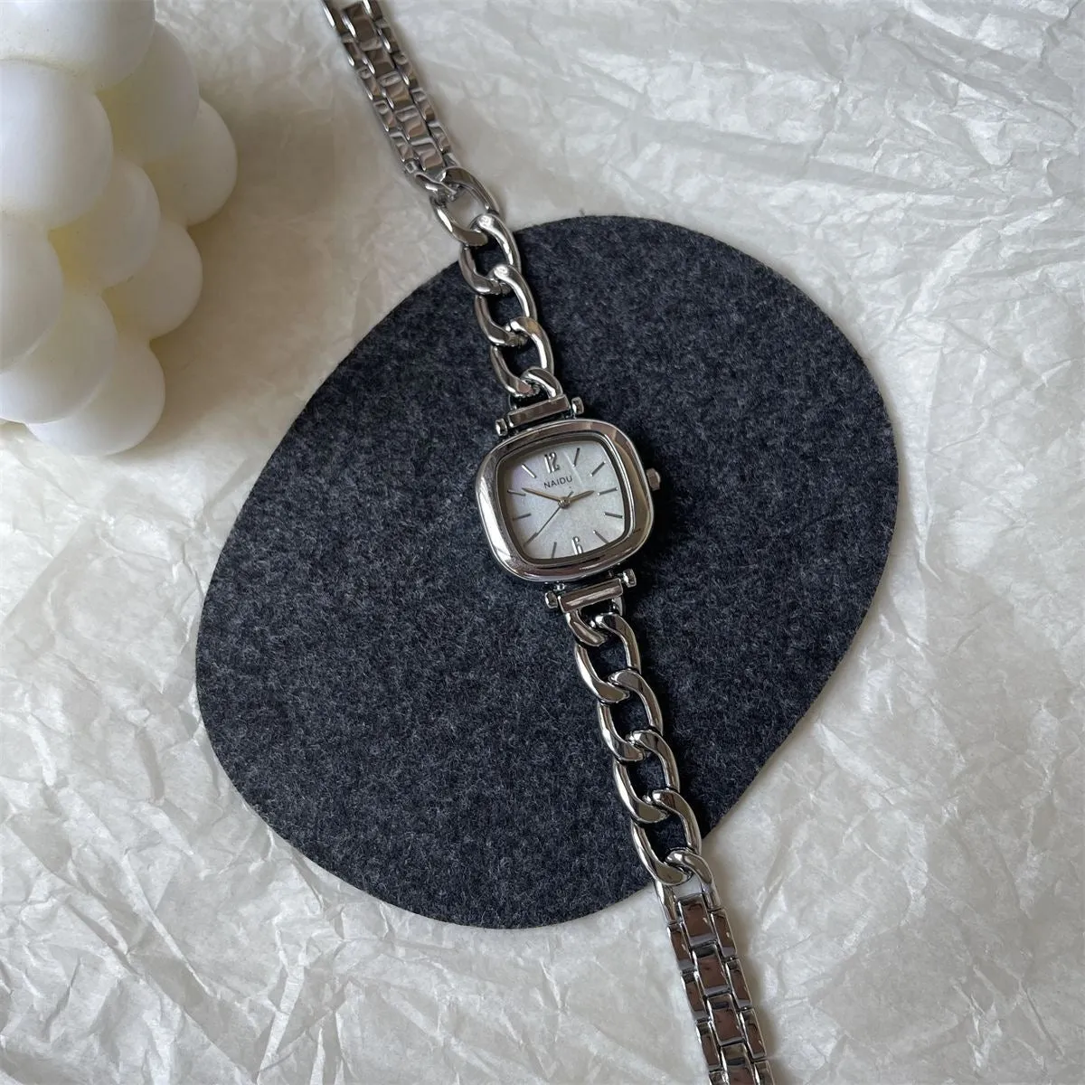 Naduli Women's Square Chain Watch