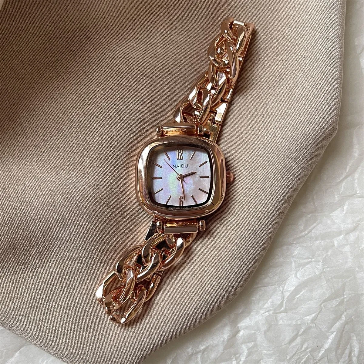 Naduli Women's Square Chain Watch