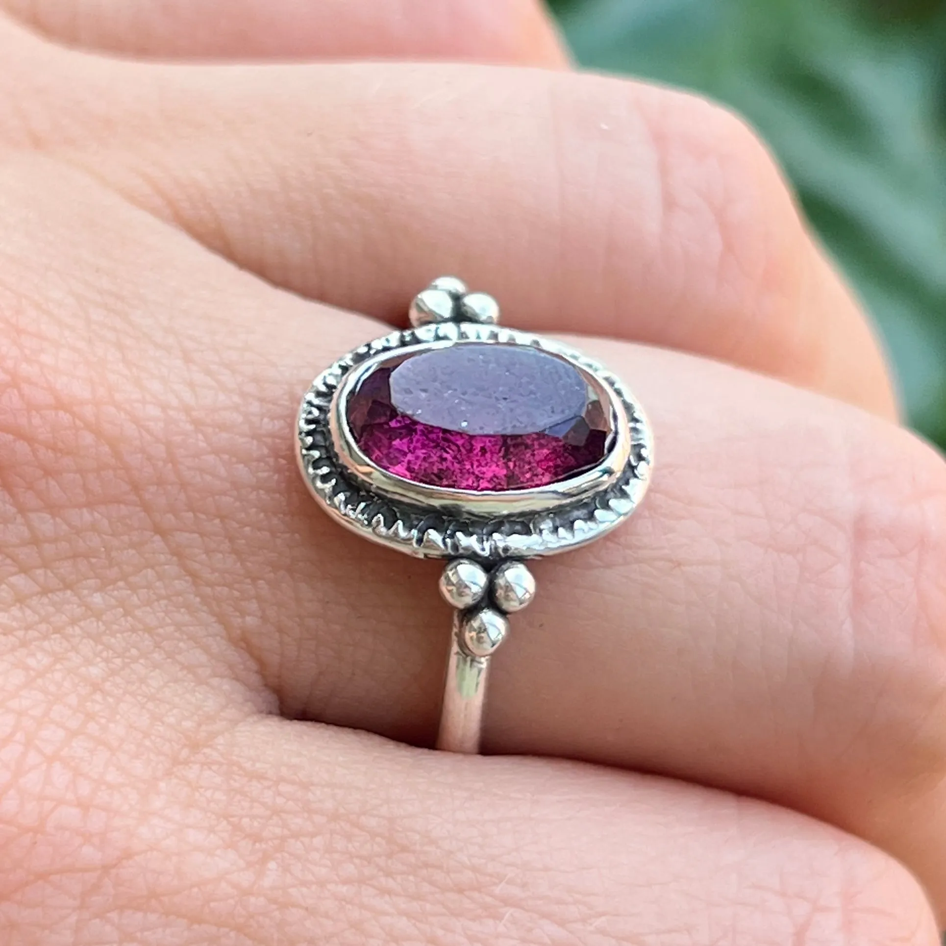 Rhodolite Garnet Ring- Sz 9