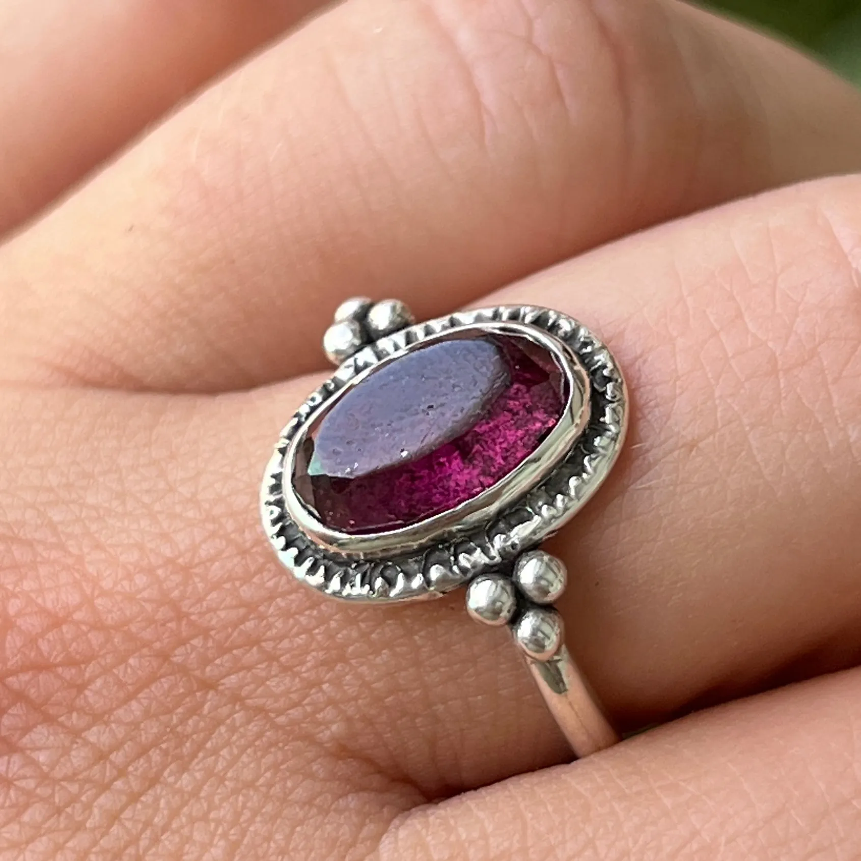 Rhodolite Garnet Ring- Sz 9