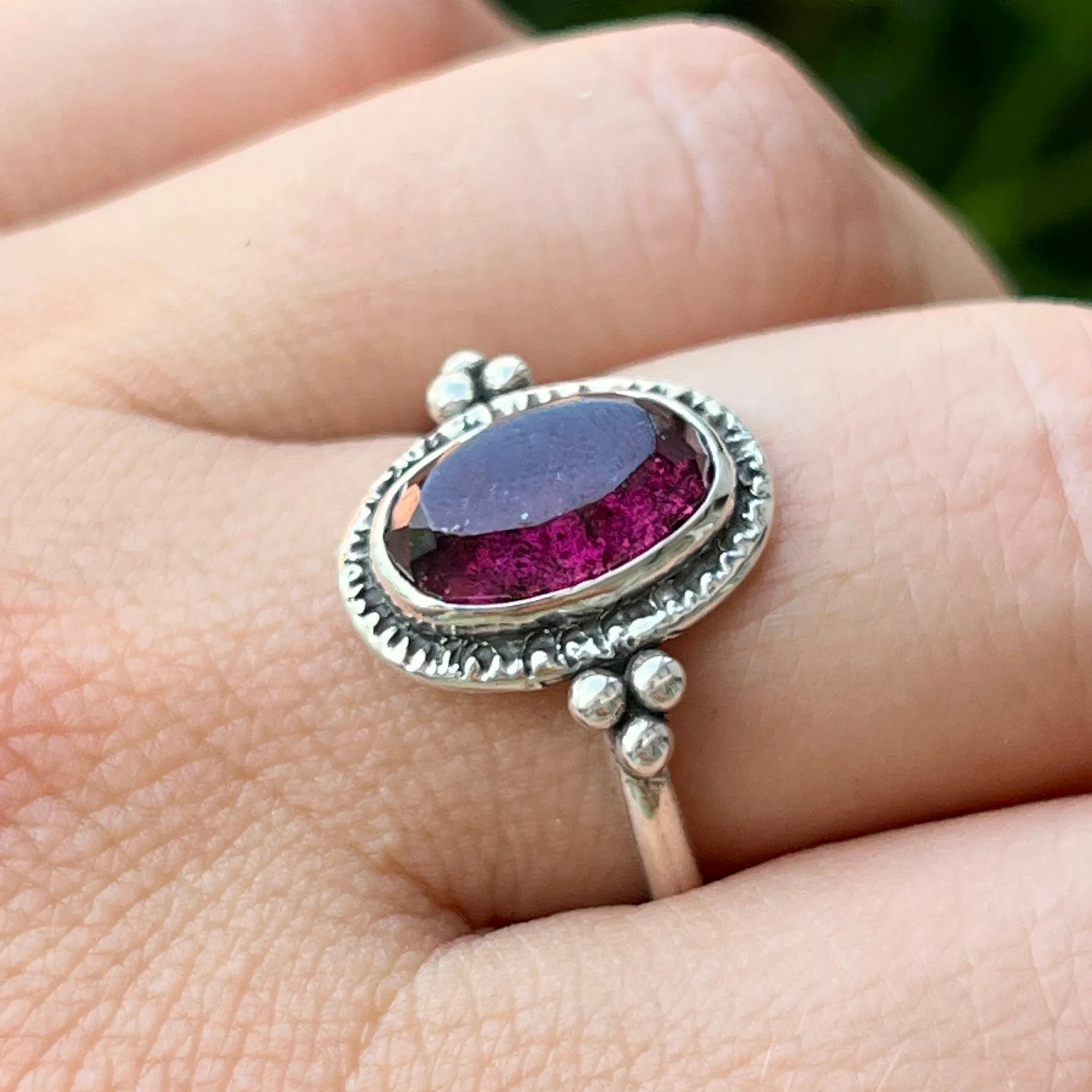 Rhodolite Garnet Ring- Sz 9