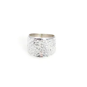 Ring - Band Hammered Sterling Silver