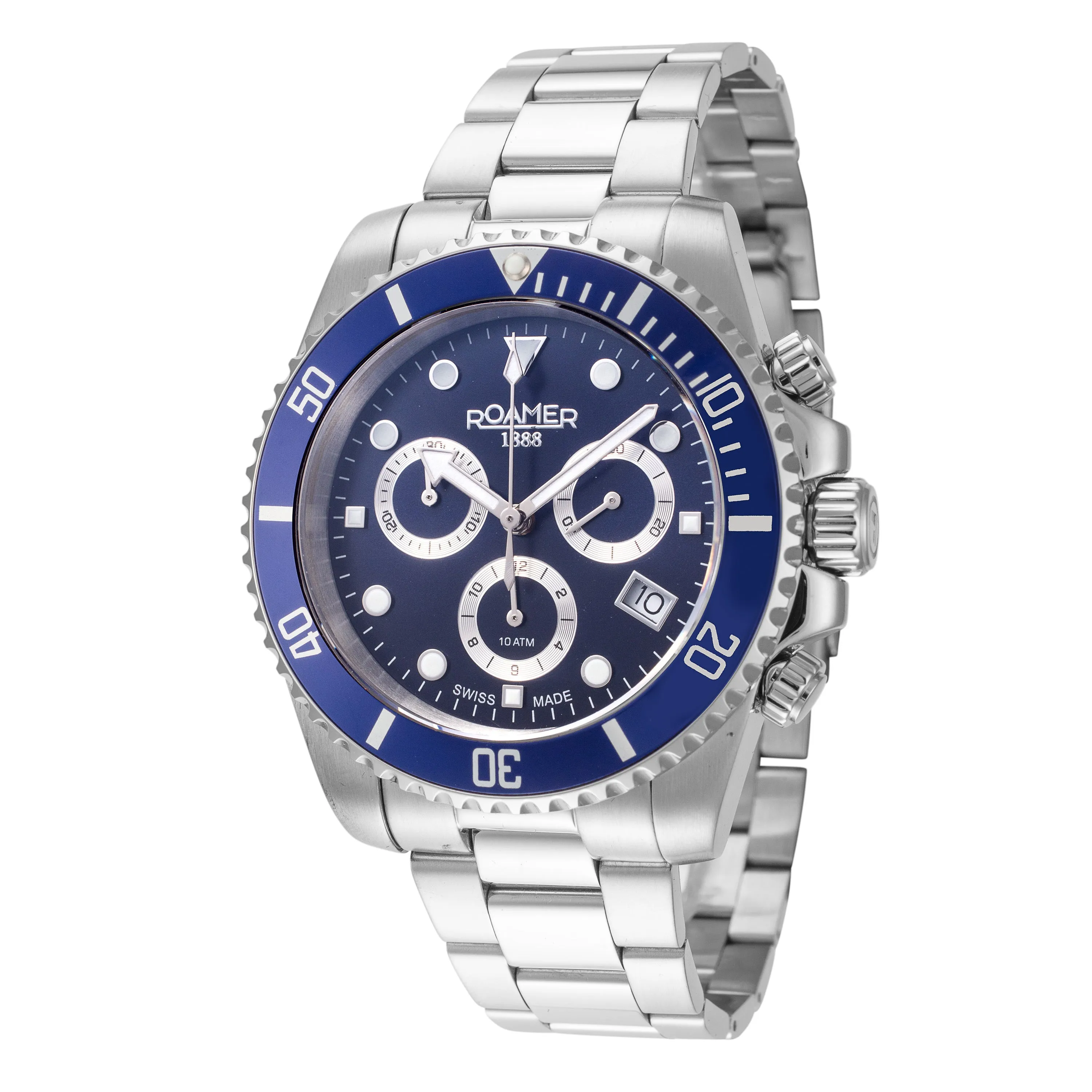 Roamer Men's 851837-41-45-20 Deep Sea 100 41mm Quartz Watch