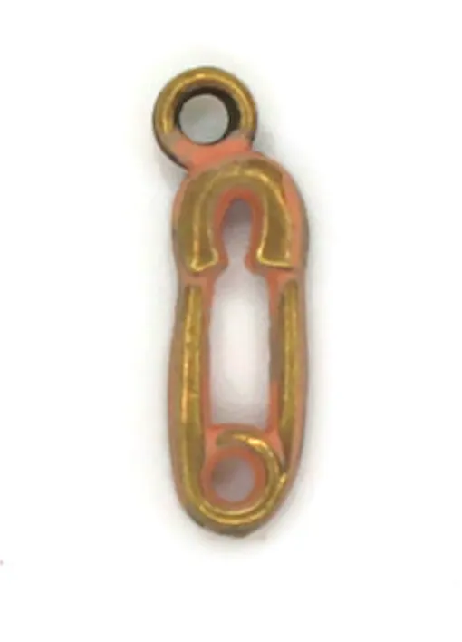 Safety Pin Charm Bracelet, Necklace, or Charm Only