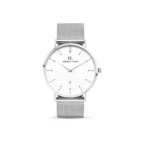 Silver Chain White Kensington 40 Watch