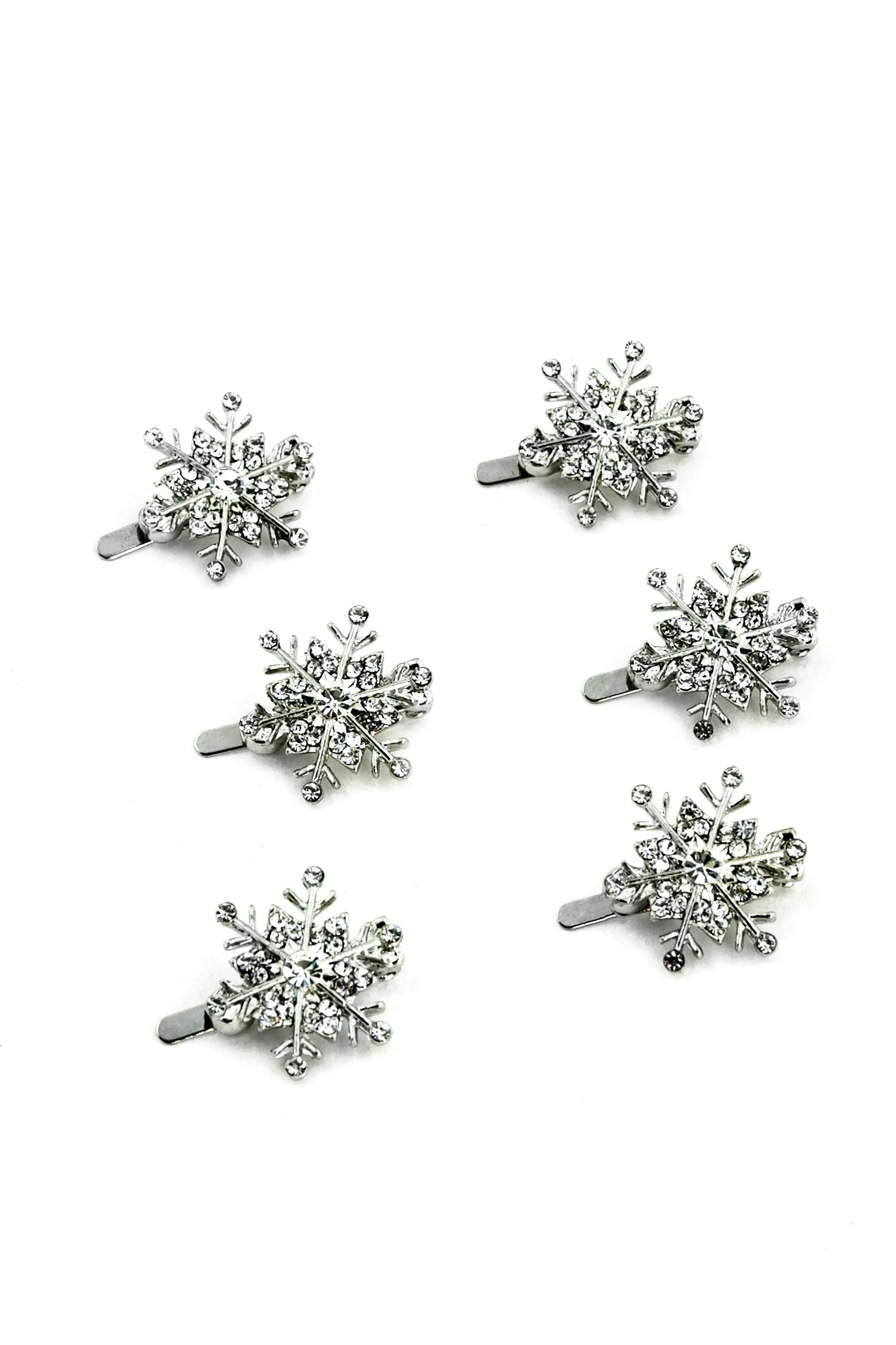 Snowflake Crystal Magnetic Barrettes