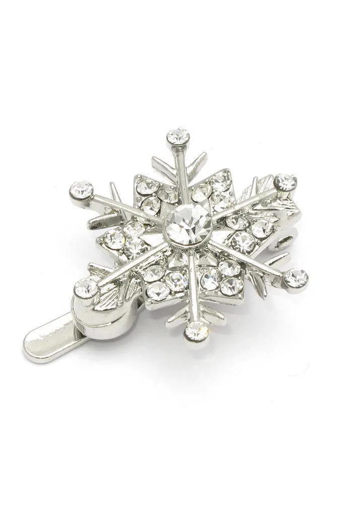 Snowflake Crystal Magnetic Barrettes