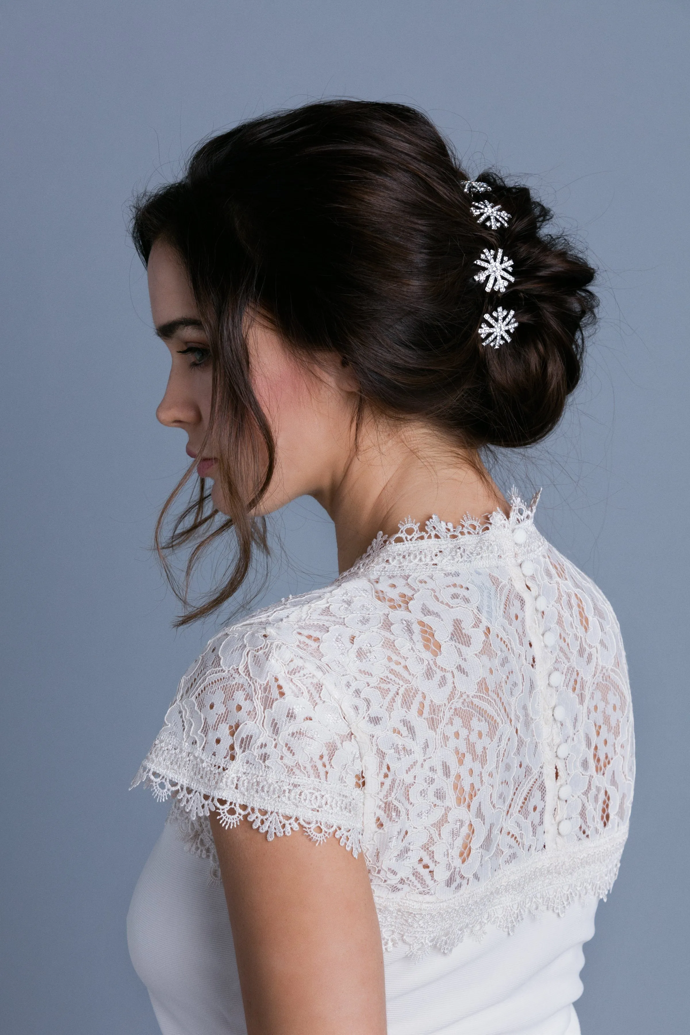 Snowflake Crystal Magnetic Barrettes