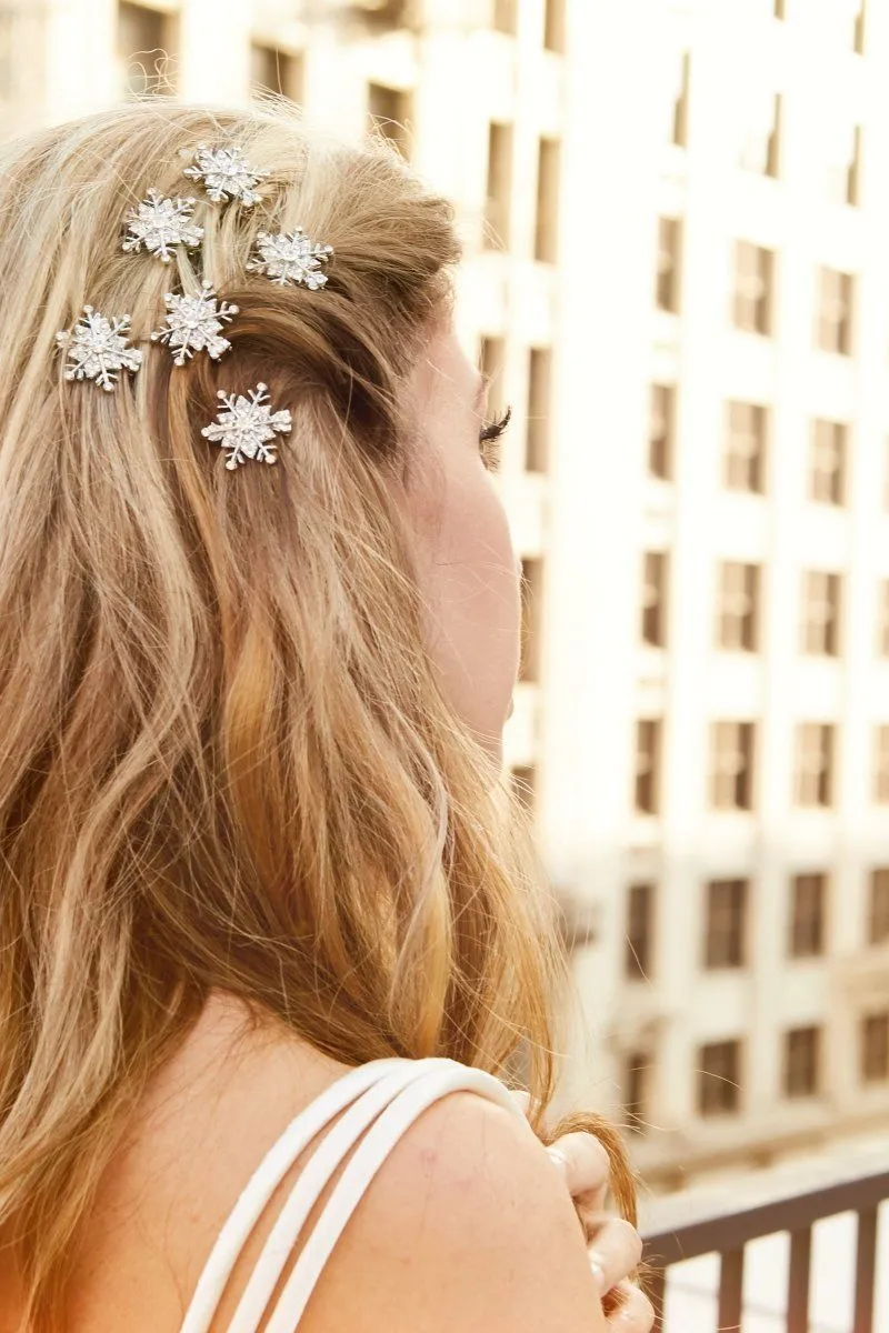 Snowflake Crystal Magnetic Barrettes