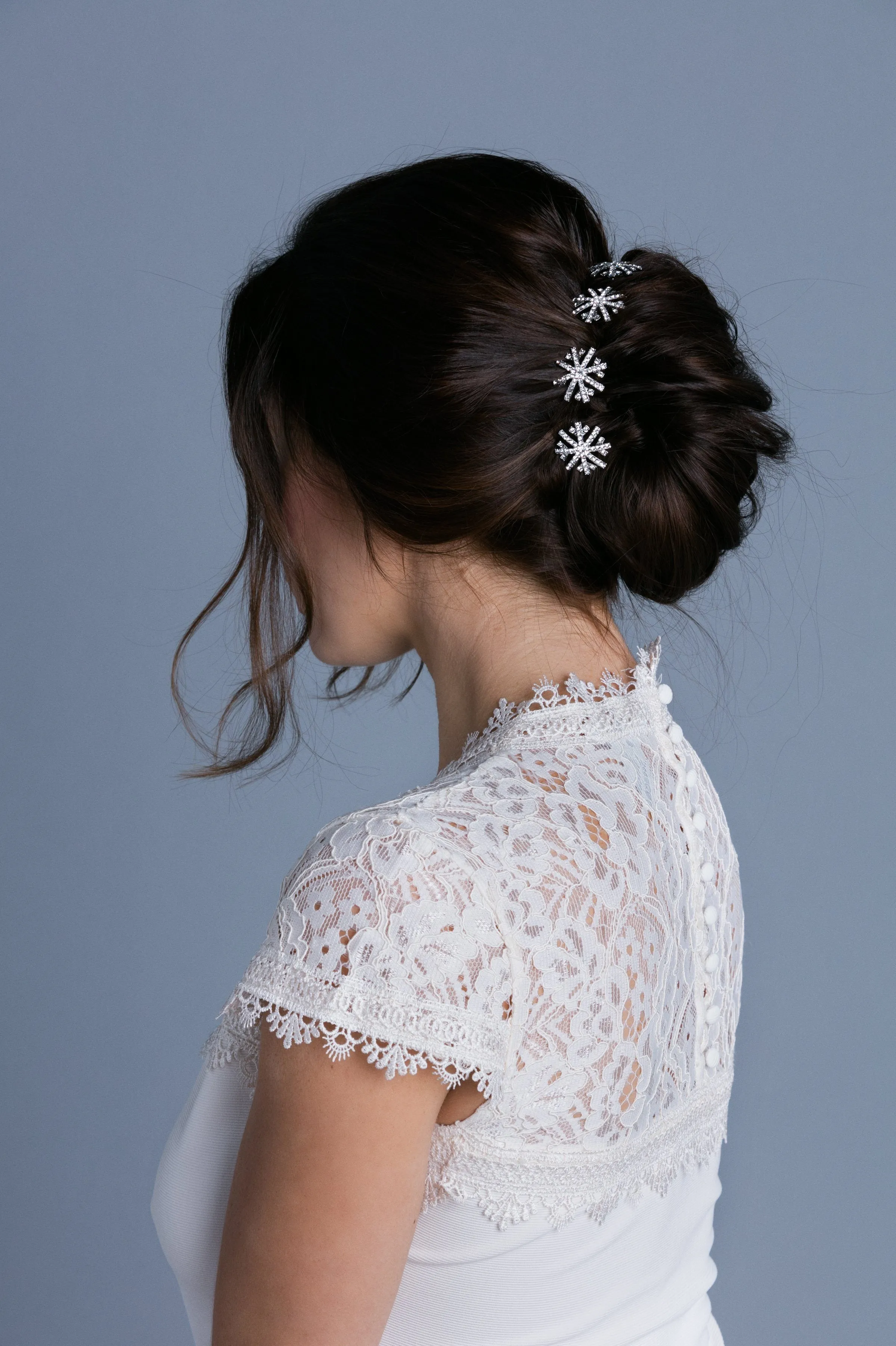 Snowflake Crystal Magnetic Barrettes