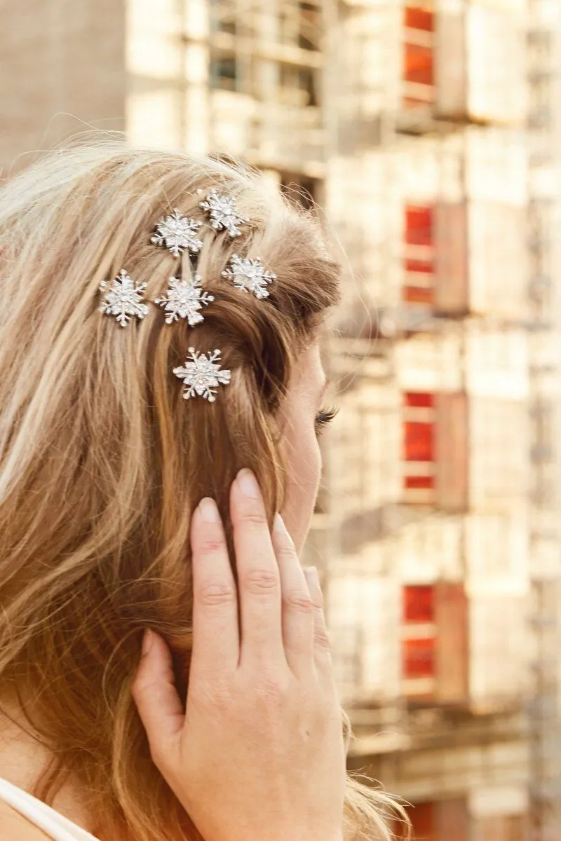 Snowflake Crystal Magnetic Barrettes