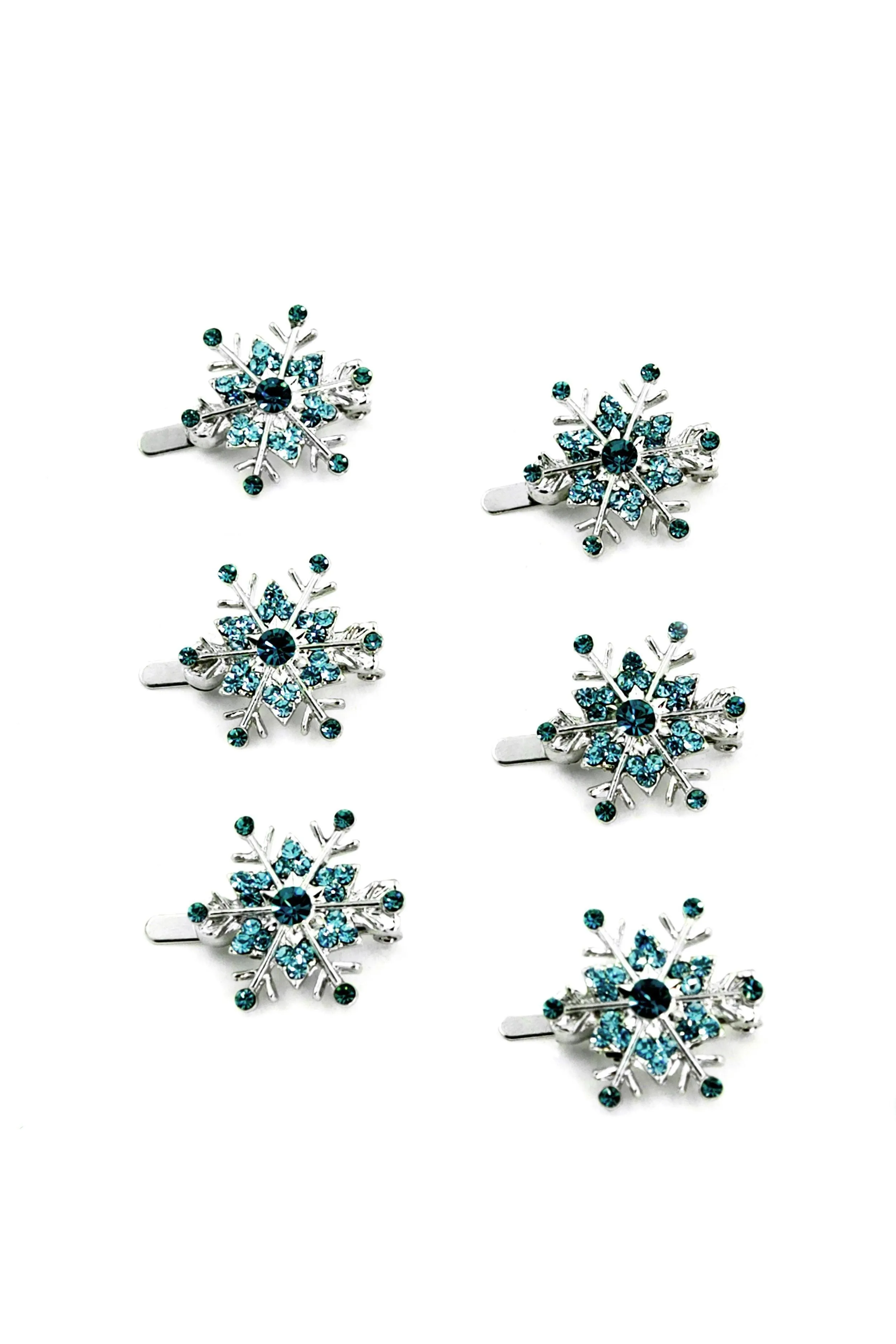 Snowflake Crystal Magnetic Barrettes