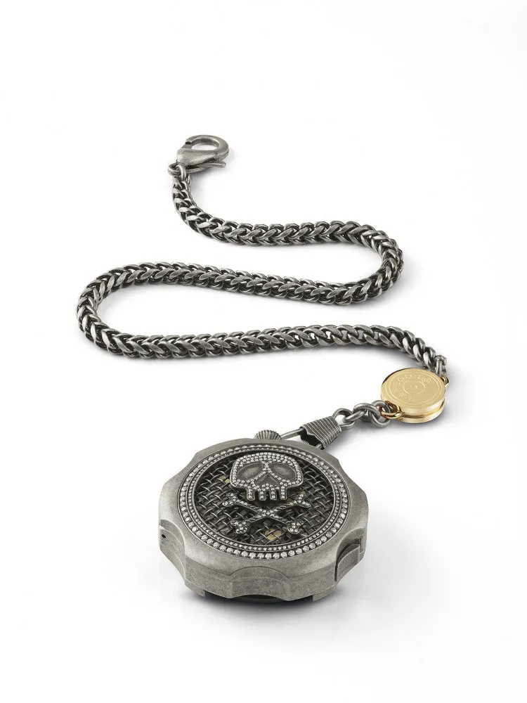 TAMBOORO Men’s watch - BULLET - DIRTY SILVER - ZIRCONIA - TB-102-SL-ZW-SL-CP