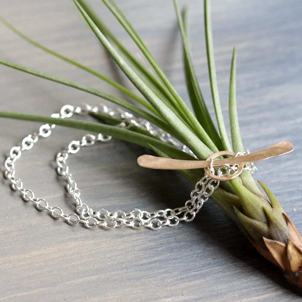 Whale Tail Double Wrap Bracelet