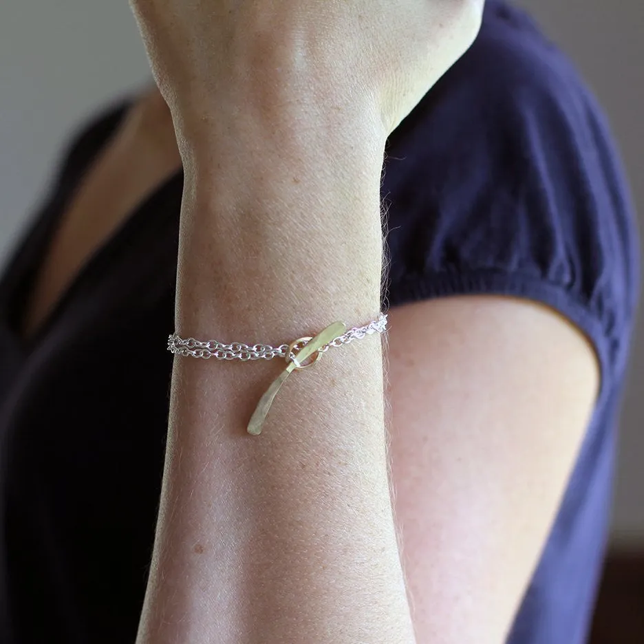 Whale Tail Double Wrap Bracelet